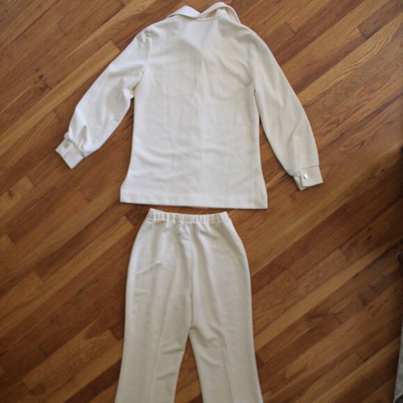 Vintage Graff Californiawear Butter Yellow Pant Button Shirt Suit Set Women's S - Picture 9 of 13